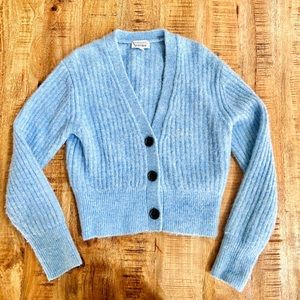 Other stories baby blue wool alpaca cardigan